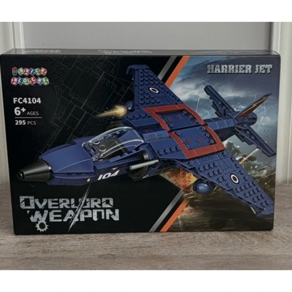 NEW Harrier Jet Brick Blocks Military Bricks Block Building Toys 295 Pieces NIB